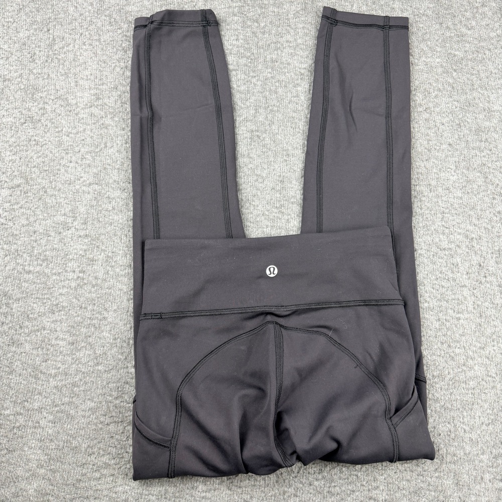 Lululemon Fast Free High-Rise 23" Black Women's Size 2 Nulux Running Leggings